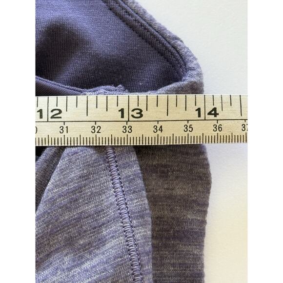Lululemon SLAY THE STUDIO 2-In-1 Tank Heathered Purple Sz6 Yoga Top Built-In-Bra - Picture 12 of 14